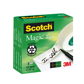 Nastro adesivo ScotchÂ® Magicâ„¢ 810-1933 19mmx33mt invisibile permanente