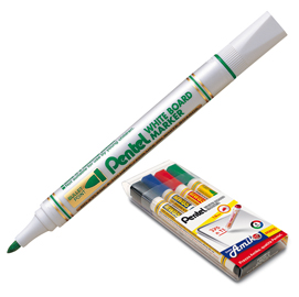 TASCHETTA 4 MARCATORE WHITE BOARD MW85 PUNTA TONDA AMIKO PENTEL