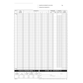 Blocco registro corrispettivi 12/12autor. 29,7x21,5cm DU168512C00 Data Ufficio