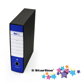 Registratore STARBOX f.to protocollo dorso 8cm blu STARLINE/sfuso