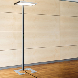 Lampada da terra Luctra Vitawork 17 SYM alluminio