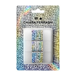 Blister 3 gomme glitter Chiara Ferragni collezione 2023