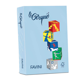 Carta LECIRQUE A4 80gr 500fg azzurro pastello 106 FAVINI