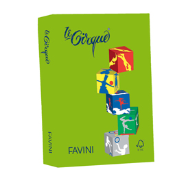 Carta LECIRQUE A4 80gr 500fg verde prato 203 FAVINI