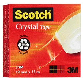 NASTRO ADESIVO Scotch® CRYSTAL CLEAR 600 33MTX19MM