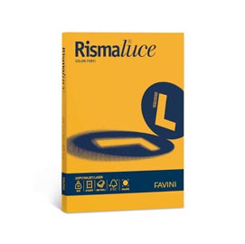 Carta RISMALUCE SMALL A4 200gr 50fg giallo oro 52 FAVINI