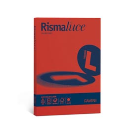 Carta RISMALUCE SMALL A4 200gr 50fg scarlatto 61 FAVINI