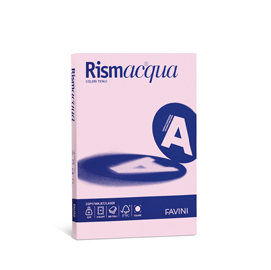 Carta RISMACQUA SMALL A4 90gr 100fg rosa 10 FAVINI