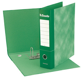 Registratore ESSENTIALS G73 verde dorso 8cm f.to commerciale ESSELTE