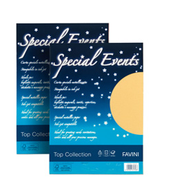 Carta metallizzata SPECIAL EVENTS A4 20fg 120gr oro FAVINI