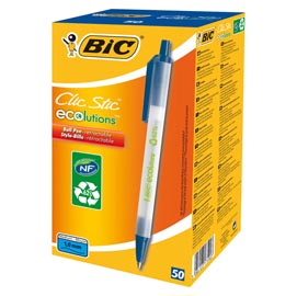 SCATOLA 50 PENNE A SFERA SCATTO ECOlutions BLU 1.0MM BIC