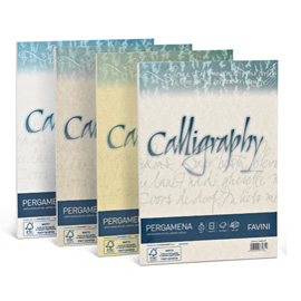 Carta CALLIGRAPHY PERGAMENA 90gr A4 50fg perla 10 FAVINI