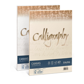 Carta CALLIGRAPHY CANVAS 100gr A4 50fg avorio 02 FAVINI