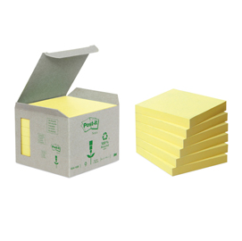 BLOCCO 100foglietti Post-it® Notes Green 76x76mm 654-1B GIALLO