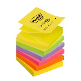 BLOCCO Post-it® Super Sticky Z-Notes 76x76mm 100fg R330-NR NEON