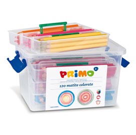 SCHOOLBOX 120 PASTELLI COLORATI MAXI JUMBO 100 FSC in 12 colori PRIMO