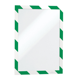 Cornice adesiva Duraframe® Security A4 21x29,7cm verde-bianco DURABLE