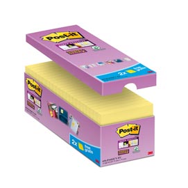 VALUE PACK 14+2 BLOCCO 90fg Post-it® Super Sticky Giallo Canary™ 76x76mm