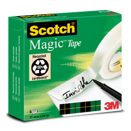 Nastro adesivo Scotch® Magic™ 810-2566 25mmx66mt invisibile permanente