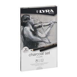 ASTUCCIO METALLO assortimento REMBRANT CHARCOAL SET LYRA