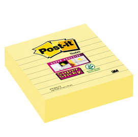 Blocco 70fg. Post-it® Super Sticky Giallo Canary™ 101x101mm a righe 675-SS3CY-EU