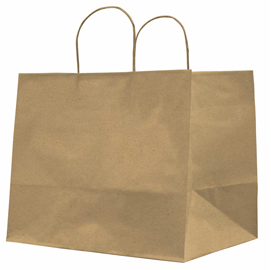 25 SHOPPERS CARTA KRAFT 32X20X33CM TWISTED LARGE MARRONE