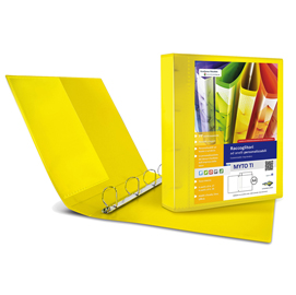 Raccoglitore MYTO TI 30 A4 4D 22x30cm giallo personalizzabile SEI ROTA