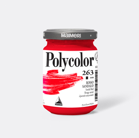 Colore vinilico Polycolor vasetto 140 ml rosso sandalo Maimeri