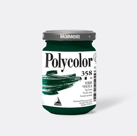 Colore vinilico Polycolor vasetto 140 ml verde vescica Maimeri