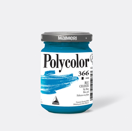 Colore vinilico Polycolor vasetto 140 ml celeste Maimeri