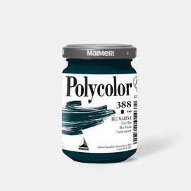 Colore vinilico Polycolor vasetto 140 ml blu Marina Maimeri