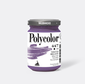 Colore vinilico Polycolor vasetto 140 ml violetto brillante Maimeri