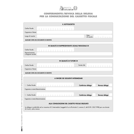 Modulo per conferimento/revoca deleghe cass.fisc. 29,7x21cm E0019 Edipro