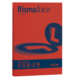 Carta RISMALUCE 90gr A4 300fg scarlatto 61 Favini