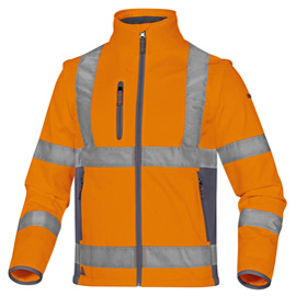 Giacca Softshell Moonlight 2 alta visibilitA' arancio fluo tg.XL DeltaPlus