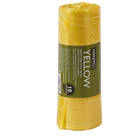 10 Sacchi rifiuti 70x110cm - 120Lt 20µ Giallo Classic