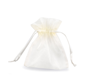 20 Sacchetti organza Milly 12,5x17cm avorio