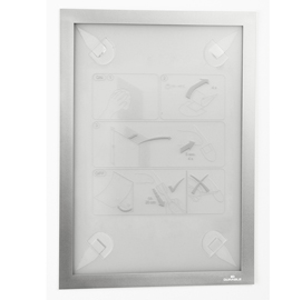 Cornice adesiva Duraframe® Wallpaper A4 21x29,7cm argento DURABLE