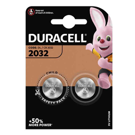 BLISTER 2 PILE LITIO DURACELL 3V (DL2032)