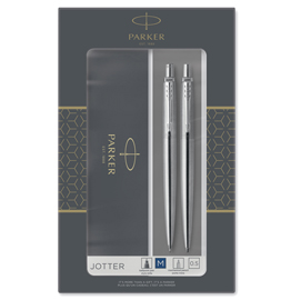 Gift Set portamine 0,5mm + sfera M Jotter stainless steel CT Parker