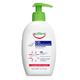 EQUILIBRA Gel igienizzante mani 300ml in dispenser