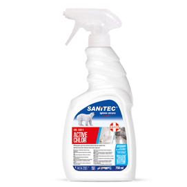 Detergente sgrassante clorinato trigger 750ml Sanitec