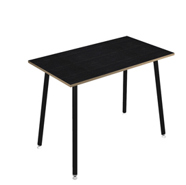 Tavolo alto 140x80xH105cm Nero/ Nero venato Skinny Metal