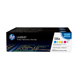 SCATOLA MULTIPACK 3 TONER COLORI CIANO/MAG/GIALLO HP LASERJET NR.125A