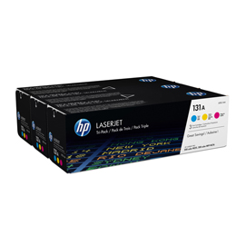 CONFEZIONE DI 3 TONER COLOR HP 131A CIANO/GIALLO/MAGENTA