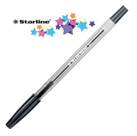 SCATOLA 50 PENNA SFERA NERO P. FINE 0.7MM STARLINE