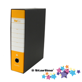 Registratore STARBOX f.to protocollo dorso 8cm giallo STARLINE