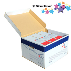 Scatola archivio con coperchio ST-BOX 37x27x43cm STARLINE