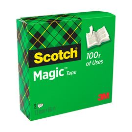 Scatola 2 rotoli nastro adesivo Scotch® Magic™ 810-1266 12mmx66mt per BORDURE