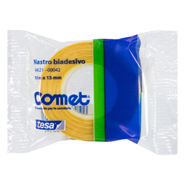 NASTRO BIADESIVO 10MTX15MM TRASPARENTE 64-621 COMET